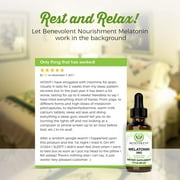 Benevolent Natural Melatonin Liquid 3mg - Nighttime Sleeping Aid for Adults Extra Strength, Raspberry and Vanilla Flavour, Effective Sleep Aid Sublingual Drops, Faster Absorption, Vegetari
