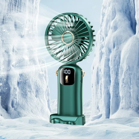 

Gogusuu Clearance Sales Today Deals Prime Handheld Fan With 100 Adjustable Level For Silent And Noise Reduction Intelligent Digital Display 4000mAh Neck Hanging Foldable Outdoor Small Fan