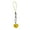 yellow, variant on Colorful Heart Keychain Love Shaped Cellphone Lanyard Bag Pendant Handmade Jewelry Stylish Women Girls Phone Ornament