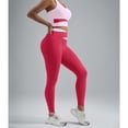 thumbnail image 4 of Tummy Control Butt Lifting Leggings, Comdrip High Waisted Leggings for Women Splicing Hip Lifting Fitness Yoga Pants Soft Workout Yoga Leggings Compression Leggings for Women Hot Pink S, 4 of 9