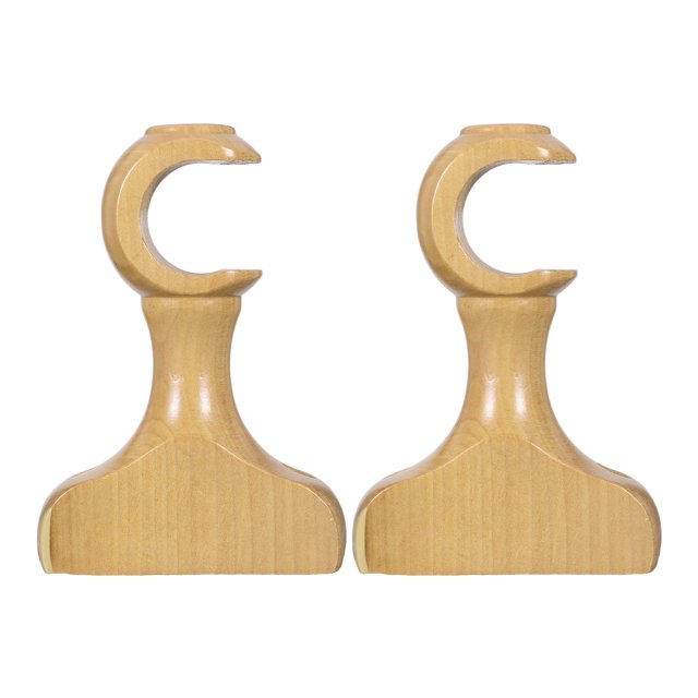 soportes de madera para barra de cortina, para montaje en pared, para baño, cocina, hogar y sala de estar.