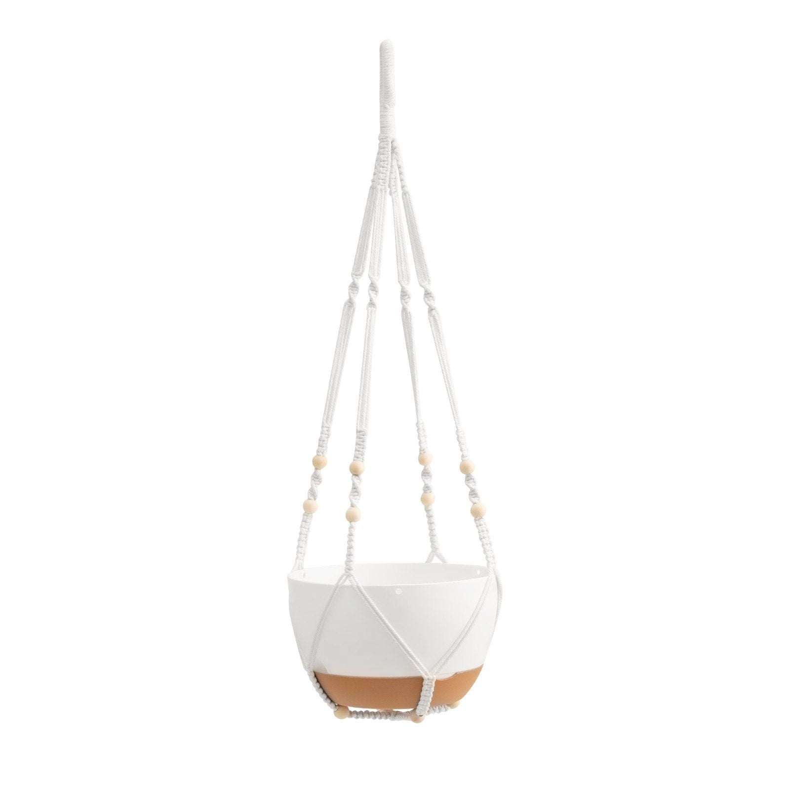 Hanging Planters, 10 Inch Self-Watering Hanging Planter, 2 Pack Flower Pots with Drainage Hole & 2 Kinds of Plant Hangers, Plastic Basket Pots, for Garden Home Decor, Indoor & Outdoor Plants