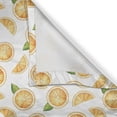 thumbnail image 5 of Ambesonne Orange Grommet Curtain, Watercolor Fruit Slices, 50" x 108", Orange Green White, 5 of 6