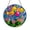 Acrylic 3.5 Inch, variant on Hot Air Balloon Stained Glass Suncatcher Window Hanging Decor, Colorful Balloons Over Clouds Sun Catcher Ornament, Whimsical Sky Window Art Decoration, Decorative Landscape Window Hanging Gift