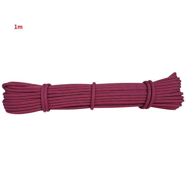 Soidarity 1 metro Dia.6mm núcleos de cuerda de escalada Paracord para cuerda de paracaídas de supervivencia cordón Camping cuerda de escalada senderismo Escalada Rojo 1M Soidarity OD000785-08