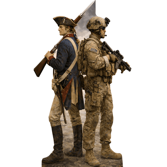 H25958 Revolutionary Modern Armed Forces Soldier Warfare Co-op Cardboard Cutout Standee Standup