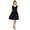 Orange, variant on Sleeveless Pleated Skater Dress with Pockets