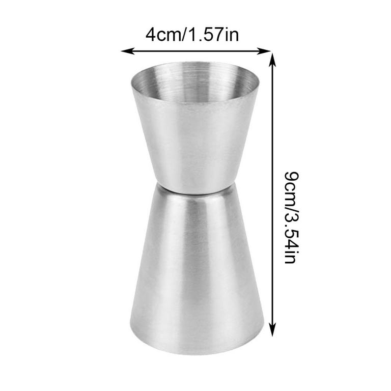 Tssuoun 25/50ML Double Sided Cocktail Stainless Measuring Cup Bartender  Drink Mixer Jigger Shot Bar Measure 