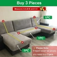 thumbnail image 3 of Sofa Covers For Living Room Elastic Sofa Cover L Shaped Corner Couch Cover Slipcover Chair Protector 1/2/3/4 Seater, 3 of 7