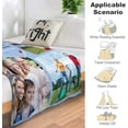 thumbnail image 6 of Custom Blanket Personalized Blanket with Photos Text Gift on Birthday Christmas Customized Picture Throw Blanket for Adult Men Women, 6 of 6
