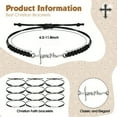 thumbnail image 2 of 150Pcs Christian Faith Bracelets Bulk for Women, Inspirational Religious Bracelets with Cards and Organza Bags, Church Party Favors, Ideal Gifts for Easter, Baptism, Weddings and Couples, 2 of 8