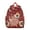 Red-9, variant on Paisley Boho Design Students Backpack - Colorful Vibrant Indian Tribal Ethnic Vintage Retro Floral Mandala Pattern, Lightweight Durable Oxford Fabric for School