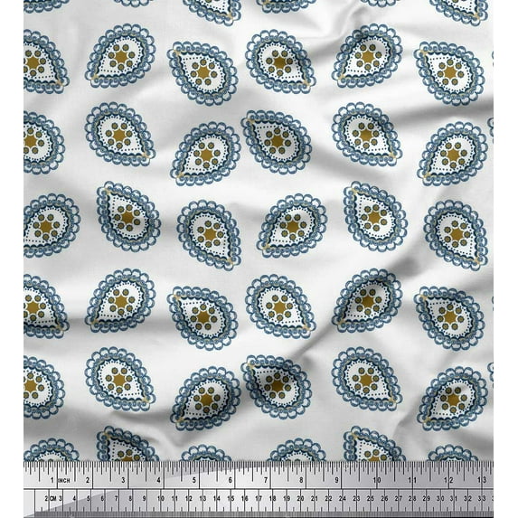 Soimoi Cotton Cambric Fabric Abstracts Abstract Print Sewing Fabric Yard 42 Inch Wide