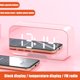 thumbnail image 1 of Despertador Portátil Con Transmisión De Voz Con Altavoz De Tarjeta Bluetooth Inalámbrico Y Radio Fm Reloj Despertador Con Espejo Led Manos Libres Eigraketly HA040716-02, 1 of 6