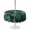 Black, variant on Outdoor Tablecloth with Umbrella Hole for Patio/Picnic/Party/Camping, Tropical Plants Waterproof Table Cloth Round Cover Washable, Summer Watercolor Green Palm Leaves (Dia 54")