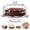 Acrylic Cake Stand With Lid, variant on Rotating Bamboo Cake Stand With Dome 12 Inch For Birthday Kitchen Party Weddings