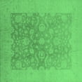 thumbnail image 1 of Ahgly Company Indoor Square Oriental Emerald Green Traditional Area Rugs, 4' Square, 1 of 4