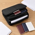 thumbnail image 4 of Travel Bag Organizer | Water Resistant Black Makeup Organizer | Travel Accessory for Cosmetics Toiletries Documents | Great Birthday Gift, 4 of 6
