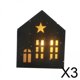 thumbnail image 1 of Adornos Luminosos LED Baoblaze casa navideña Estilo C 9,2 cm x 2,8 cm x 11 cm, 1 of 8