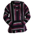 thumbnail image 4 of Mexican Baja Hoodie Sweater Sweatshirt Pullover Jerga (Small, Pink/Purple), 4 of 4