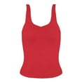 thumbnail image 7 of Weikingp Casual Tops For Women Sleeveless Tops For Women Flowy Tank Tops For Women Long Tank Tops For Women Going Out Tops Red S, 7 of 7