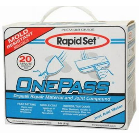 9 LB One Pass Multi Wall Repair Material & Joint Compound Sand & Paint Only (Best Paint For Cement Walls)