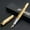 Gold, variant on STONEGO Full Steel Fine Nib Gold Arrowhead Ring Trim Retro Luxury Pens Ink Refill Converter Smooth Writing Inking Pens