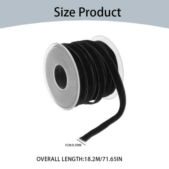 Velvet Ribbon, Thin Velvet Ribbon, Velvet Ribbon for Gift Wrapping, Fabric Ribbons, Christmas Velvet Ribbon,Trimming Ribbon for Christmas Tree Decor Wedding Bouquet Making Wreath Decorations