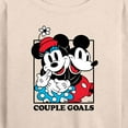 thumbnail image 3 of Mickey & Friends - Mickey Minnie Couple Goals - Women's Lightweight French Terry Long Sleeve Shirt, 3 of 5