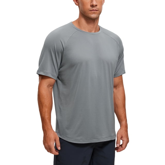 Remera CRZ YOGA Textura Ligera Deportiva Gris Plata S