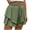 Green, variant on fatyb Womens Flowy Shorts Wide Leg Ruffle Tiered Casual Shorts Elastic High Waist Summer Shorts Beachwear