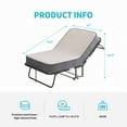 thumbnail image 5 of CECER Folding Bed 4" Mattress, 75"×31" Twin Size Rollaway Foldable Bed with Memory Foam Mattress, Metal Guest Bed Dust Cover Not Included, 5 of 7