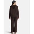 thumbnail image 3 of Time and Tru Women's and Women’s Plus Sweater Hoodie and Pants Set, Sizes XS-4X, 3 of 5