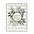 thumbnail image 2 of Stupell Industries Urban Farm Girl Phrase Botanical Branches Soft Plaid Graphic Art White Framed Art Print Wall Art, 16x20, by Cindy Jacobs, 2 of 5