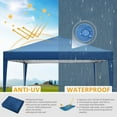 thumbnail image 2 of COBIZI 10x10 Pop up Canopy with Sidewalls Waterproof Outdoor Canopy Gazebo Anti-UV Instant Foldable Canopy Tent for Party with Carry Bag,Blue, 2 of 6