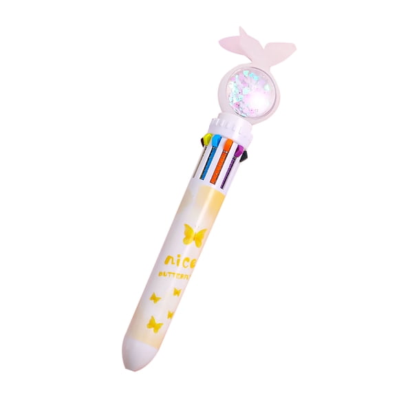 Binwennn Ballpoint Pen Push Type 10color Color Multifunction Marker 1ML Very Nice Pen Carts Pen Pens for Men 2 Pencils And Pen Set Dog Pens Writing B2p Pen Calligraphy Pens And Color Set Fine Tip Pen