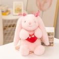 thumbnail image 3 of Love Bunny Stuffed Animals Holds Red Heart 10.2" Cute Rabbit Plushies Soft Bunny Plush Toys Romantic Sweet Gifts for Valentine's Day, Birthdays, and Anniversaries, 3 of 9