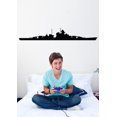 thumbnail image 2 of Wallhogs Haynes Battleship II Silhouette Cutout Wall Decal, 2 of 2