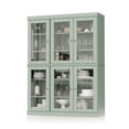 thumbnail image 4 of 100% Solid Wood 48.5" Pantry China Cabinet with Clear Glass Doors and Adjustable Shelves, 4 of 6