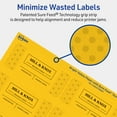 thumbnail image 5 of Avery Printable Rectangle Labels, Bright Yellow, 1.5" x 3.75", 200ct, 5 of 11