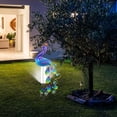 thumbnail image 4 of Luces solares para exteriores con pluviómetro de 35,1 pulgadas, decoración de jardín con estacas y 16 luces LED cálidas, arte de metal para patio, decoración de prados al aire libre, luces decorativas, 4 of 8