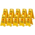 thumbnail image 1 of Alpine Industries 24 in. Yellow Multi-Lingual Caution Wet Floor Sign 10 Pack, 1 of 11