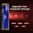 thumbnail image 5 of KingSpec NX 2TB Gen3x4 NVMe M.2 SSD - Up to 3500MB/s, 3D NAND Flash M2 2280 Internal Solid State Drive for Desktop and Laptop, 5 of 9