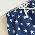 thumbnail image 5 of Okbabeha Baby Boys 4th of July Outfit USA Embroidery Tee Shirts Stars and Stripes Shorts Outfits Summer Clothes, 5 of 7