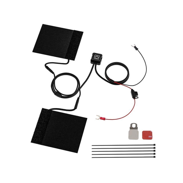 Kenally Empuñadura calefactable de tela para motocicleta, luz indicadora de 3 marchas desmontable, Control de botón lavable, calentador de manos Accesorios para motos Kenally VI017912-00