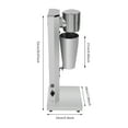 thumbnail image 5 of Dwellnix milk shake Maker with 180W Motor, Two-Speed Control, Large Capacity for Smoothies and milk shakes – Stainless Steel Construction, Easy-to-Use Drink Mixer for Home and Business, 5 of 11