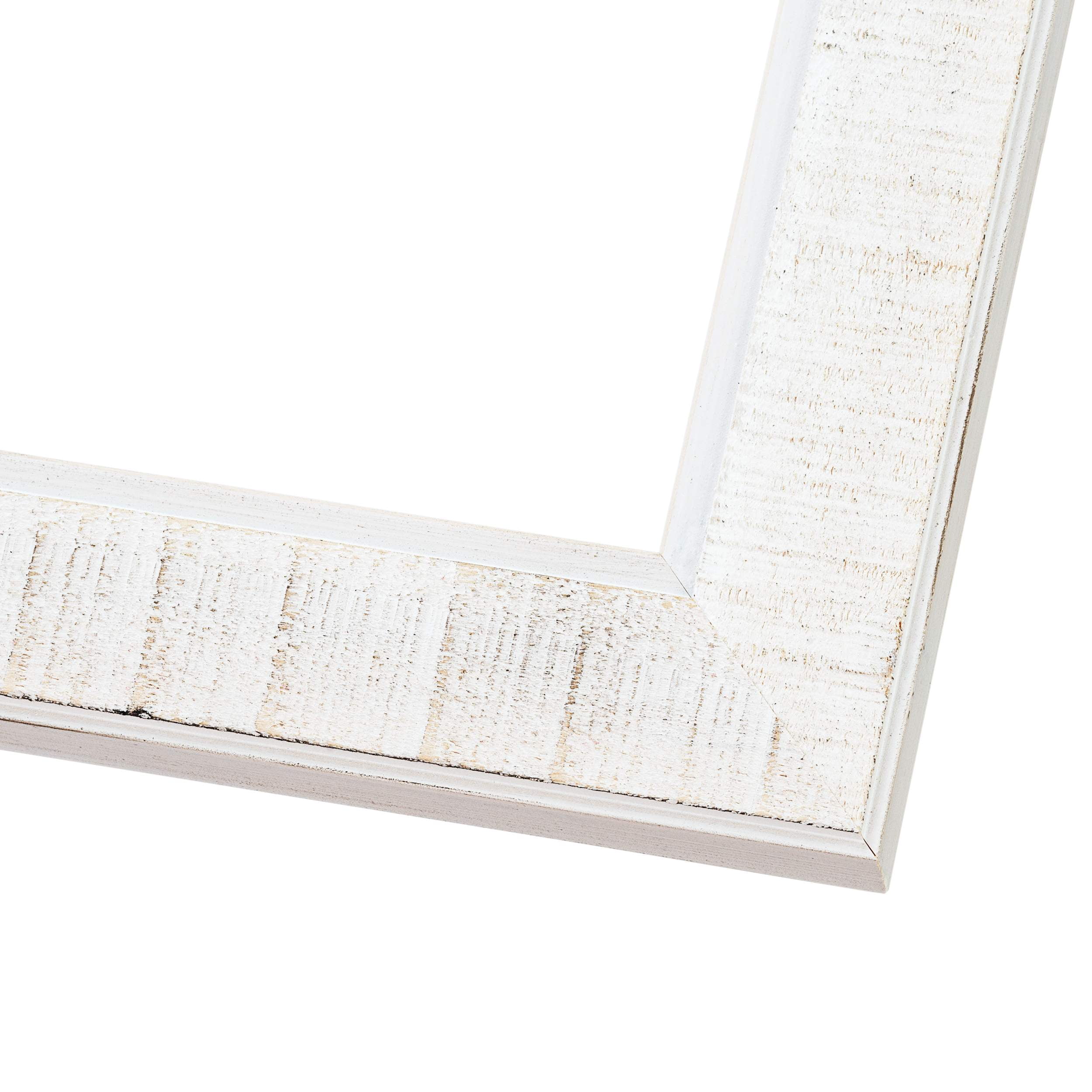 18x24 Frame White Sonoma Rustic Wood Picture Frame | 1.5 Inch Moulding Width | Complete with UV