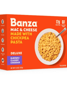 Banza Gluten Free Deluxe Mac & Cheese with Elbow Chickpea Pasta + Classic Cheddar Cheese, 11 oz