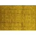 thumbnail image 1 of Ahgly Company Machine Washable Indoor Rectangle Oriental Yellow Industrial Area Rugs, 7' x 10', 1 of 4