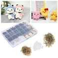 thumbnail image 4 of Ojos de plástico Material plástico Materiales de acero inoxidable Muñeco de peluche Ojos de plástico Práctico para títeres de peluche para suministros de osos de peluche, 4 of 8